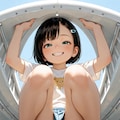 黒髪つりめちゃん お子様パンティ 7枚目