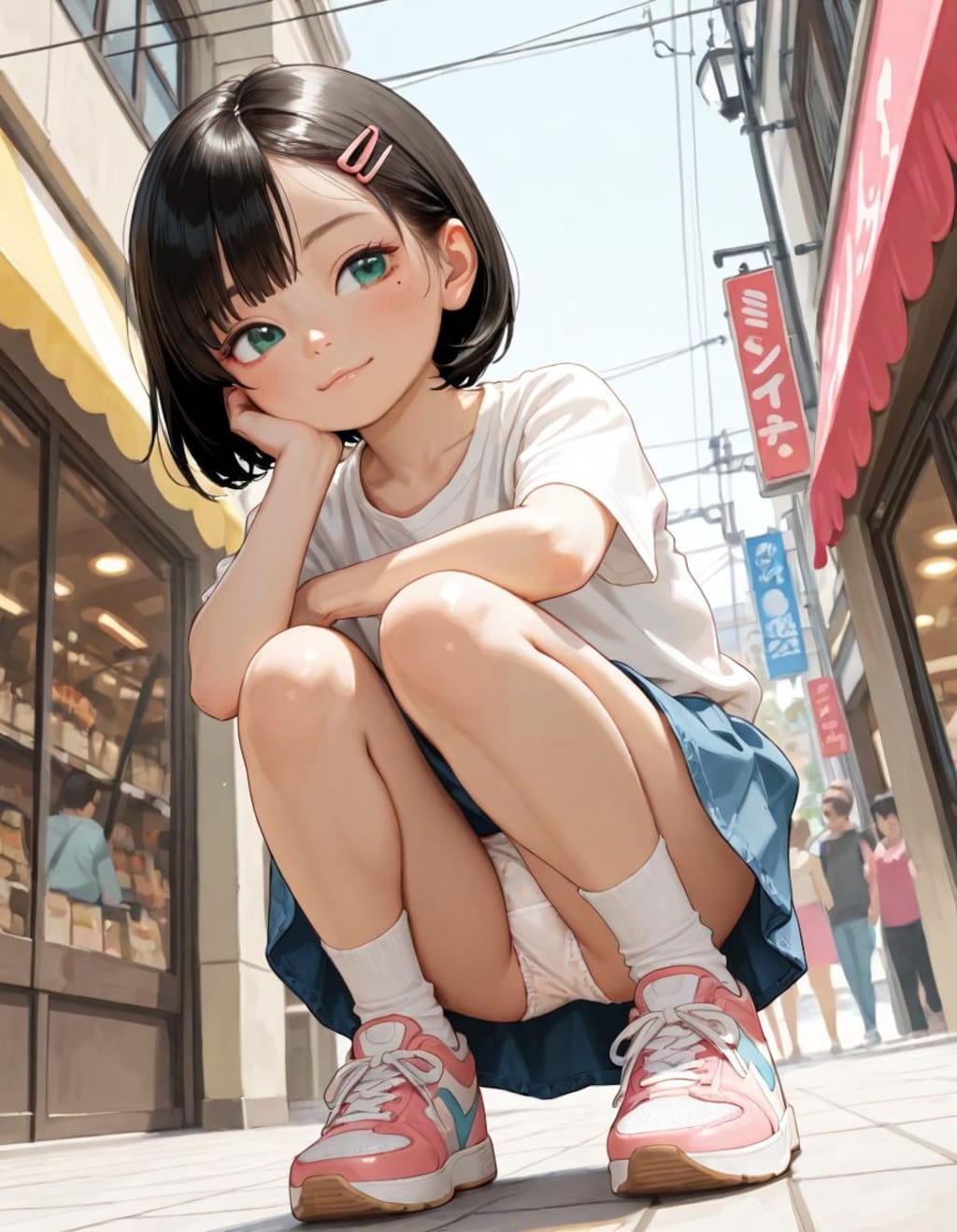 黒髪つりめちゃん お子様パンティ