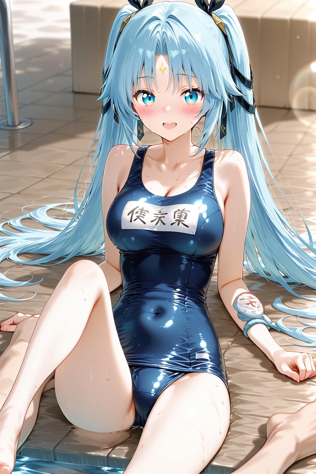 水神様、プールに行く！