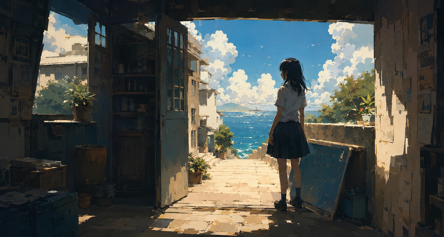夏空と少女12'' | の人気AIイラスト・グラビア