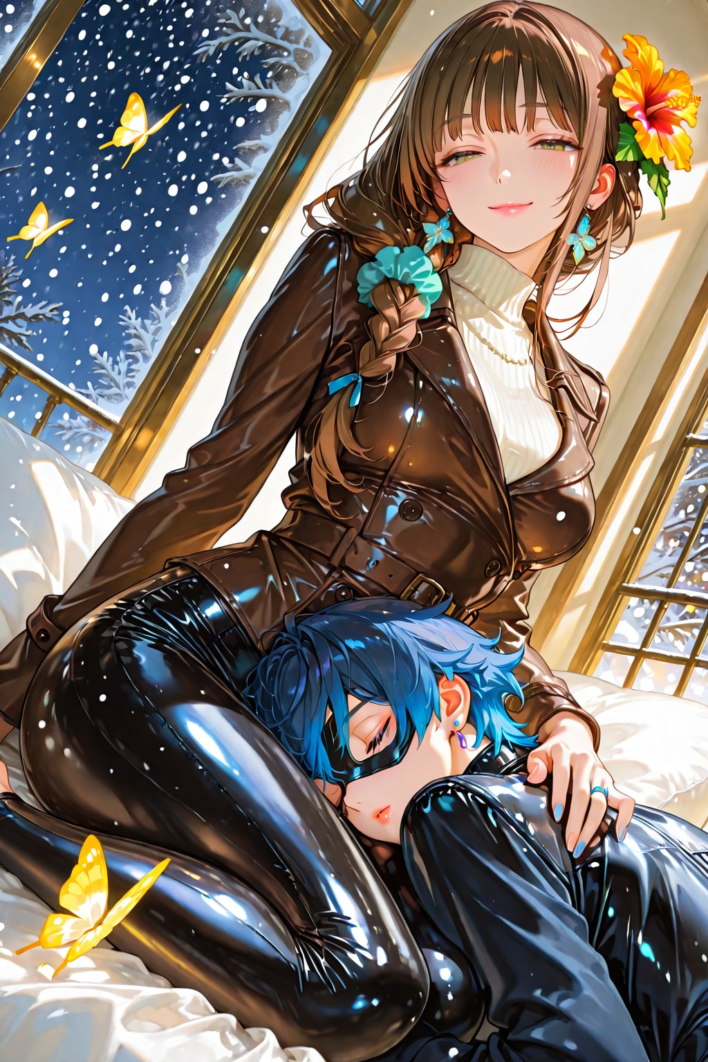 まさかの美咲さんに看病されるちちぷい生成者福神❗️Σ(ﾟДﾟ)