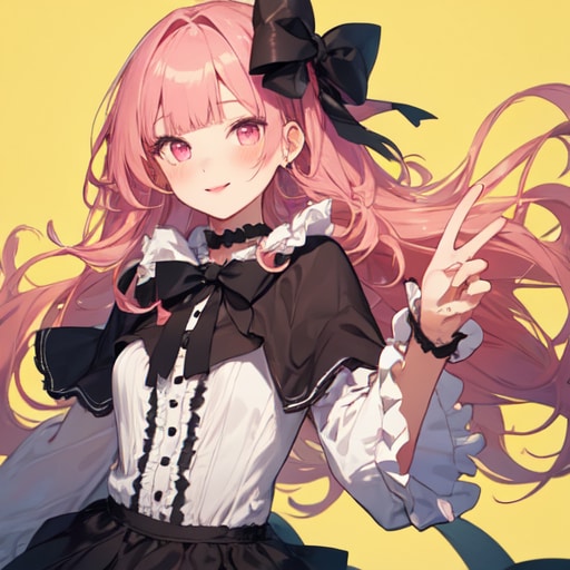 ブラックリボンガール | の人気AIイラスト・グラビア