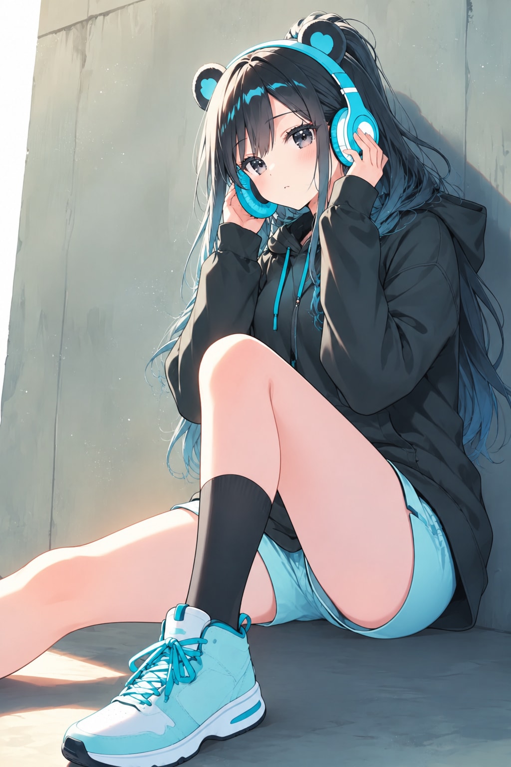 クマ耳ヘッドフォン