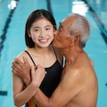 おじいさんと水泳。 5枚目