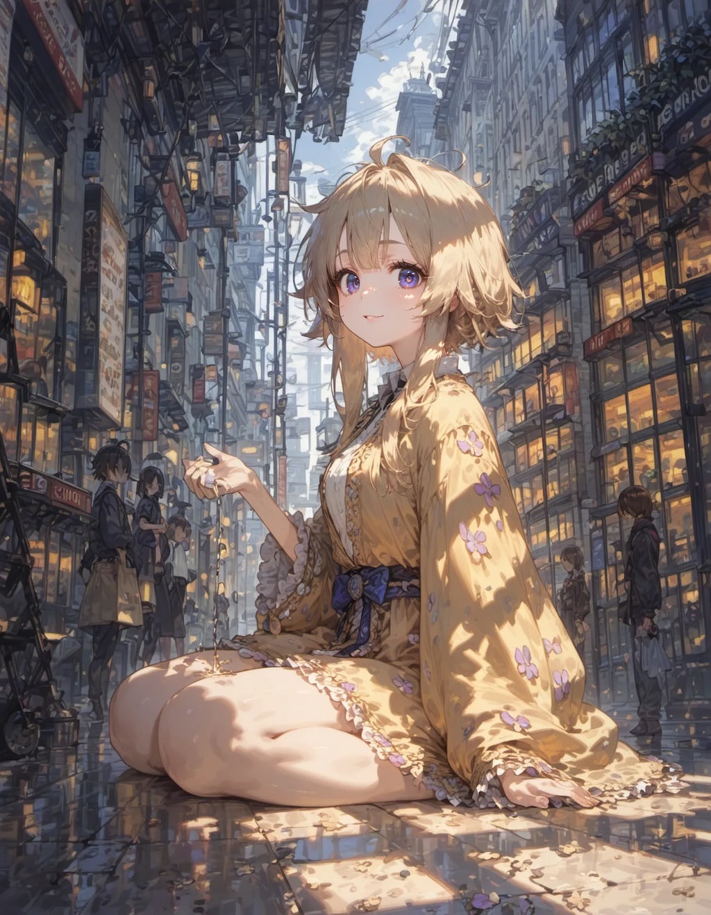 Rainlight Kimono Streets