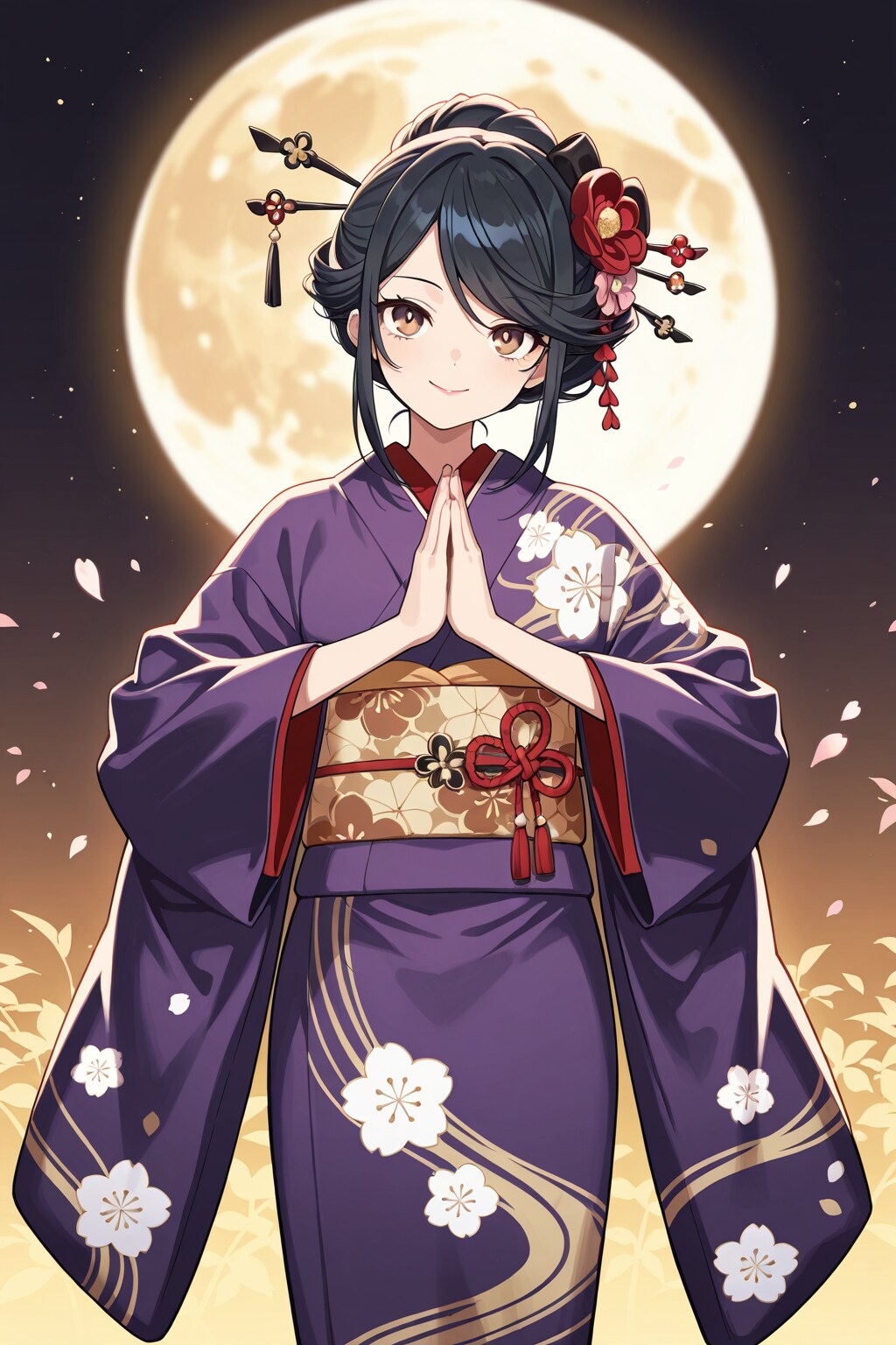 月に思いを月に願いを　その２ | の人気AIイラスト・グラビア
