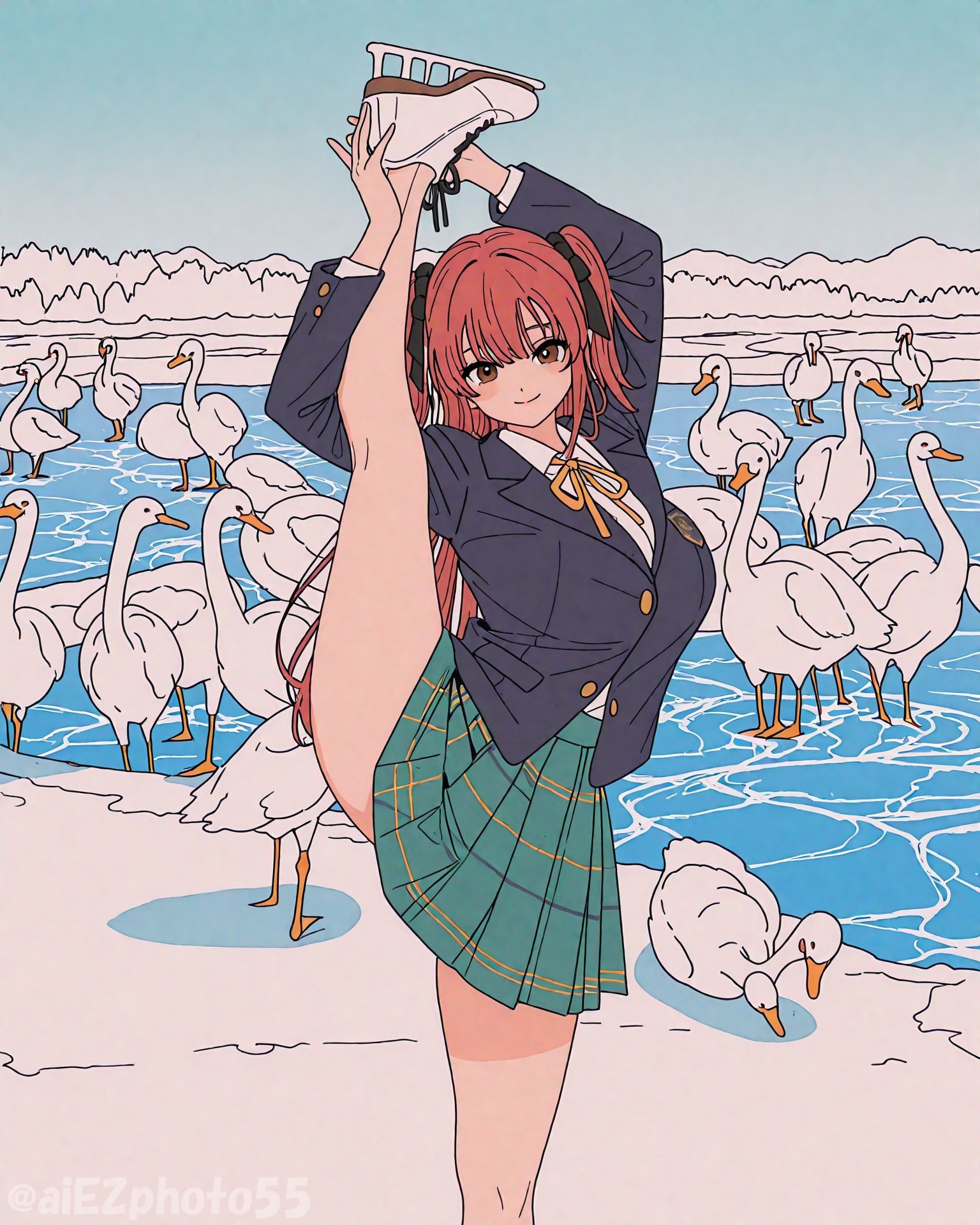 白鳥の湖DE焔崎千尋ちゃん | の人気AIイラスト・グラビア