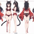 キャラ設定：黒の猫巫女様 4枚目