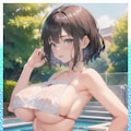 巨乳水着・JK　 Big breasts swimsuit・JK 4枚目
