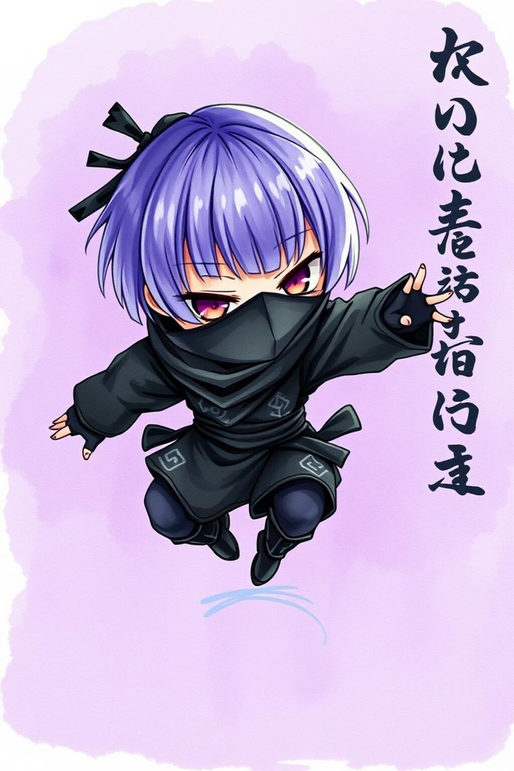 忍者ムラサキ参上！