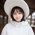 白コートと帽子 6枚目