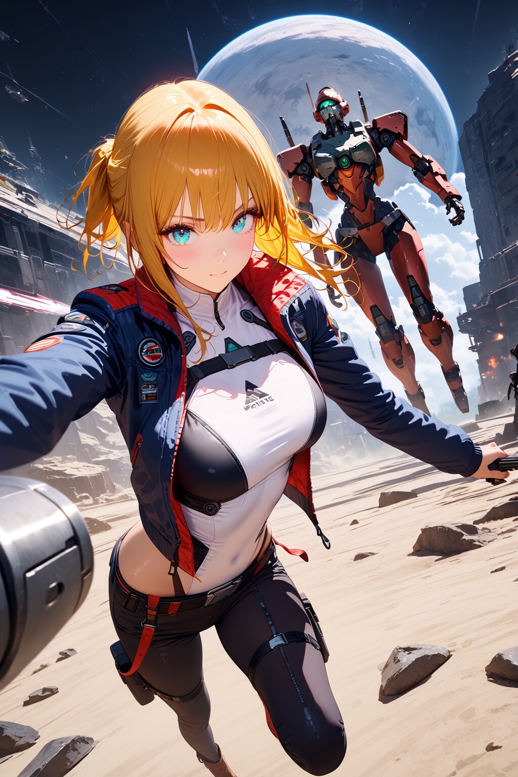 早くこの惑星の重力に慣れないと。 | の人気AIイラスト・グラビア