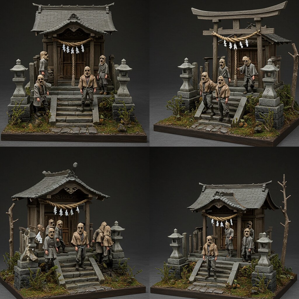 麻袋おじさん ジオラマ