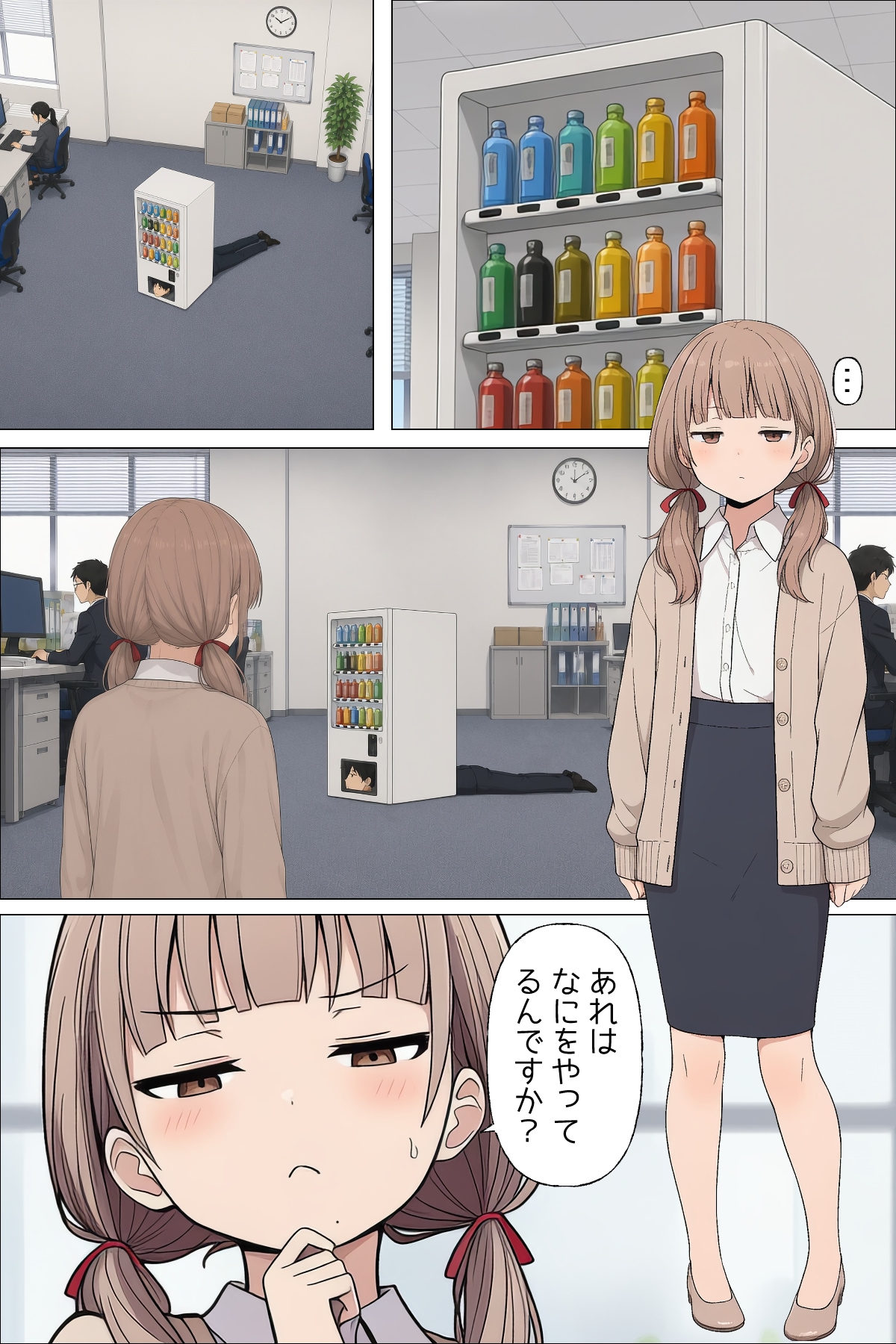 【短編漫画】日替わりさゆりさんの職場　自動販売機編