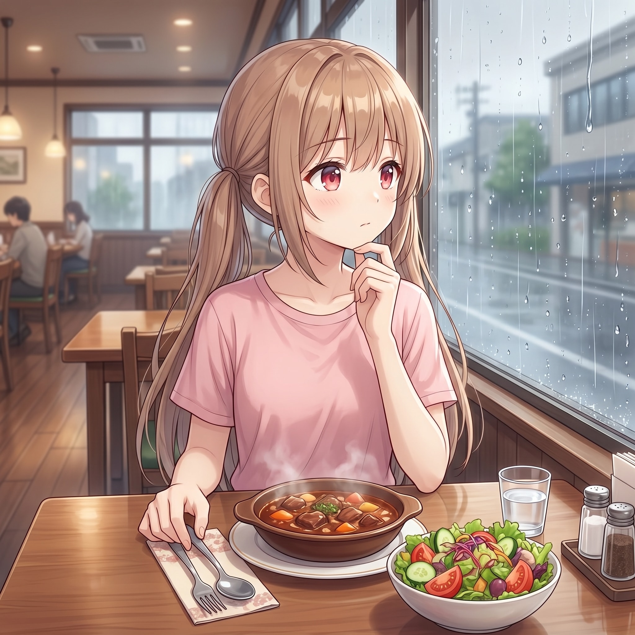 梢とランチ（１９）心ここにあらず
