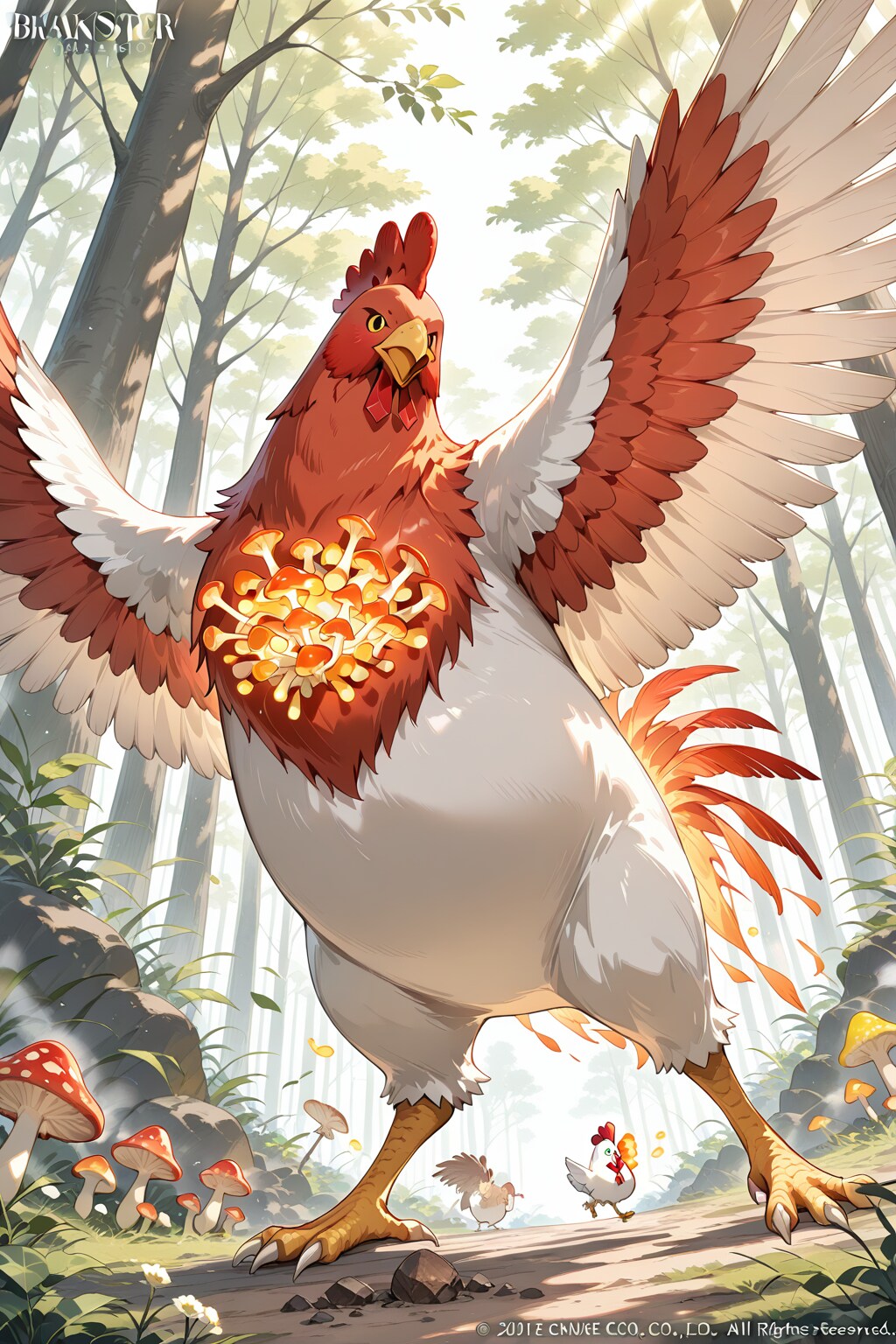 茸鶏(きのこどり)(捕獲レベル3） | の人気AIイラスト・グラビア