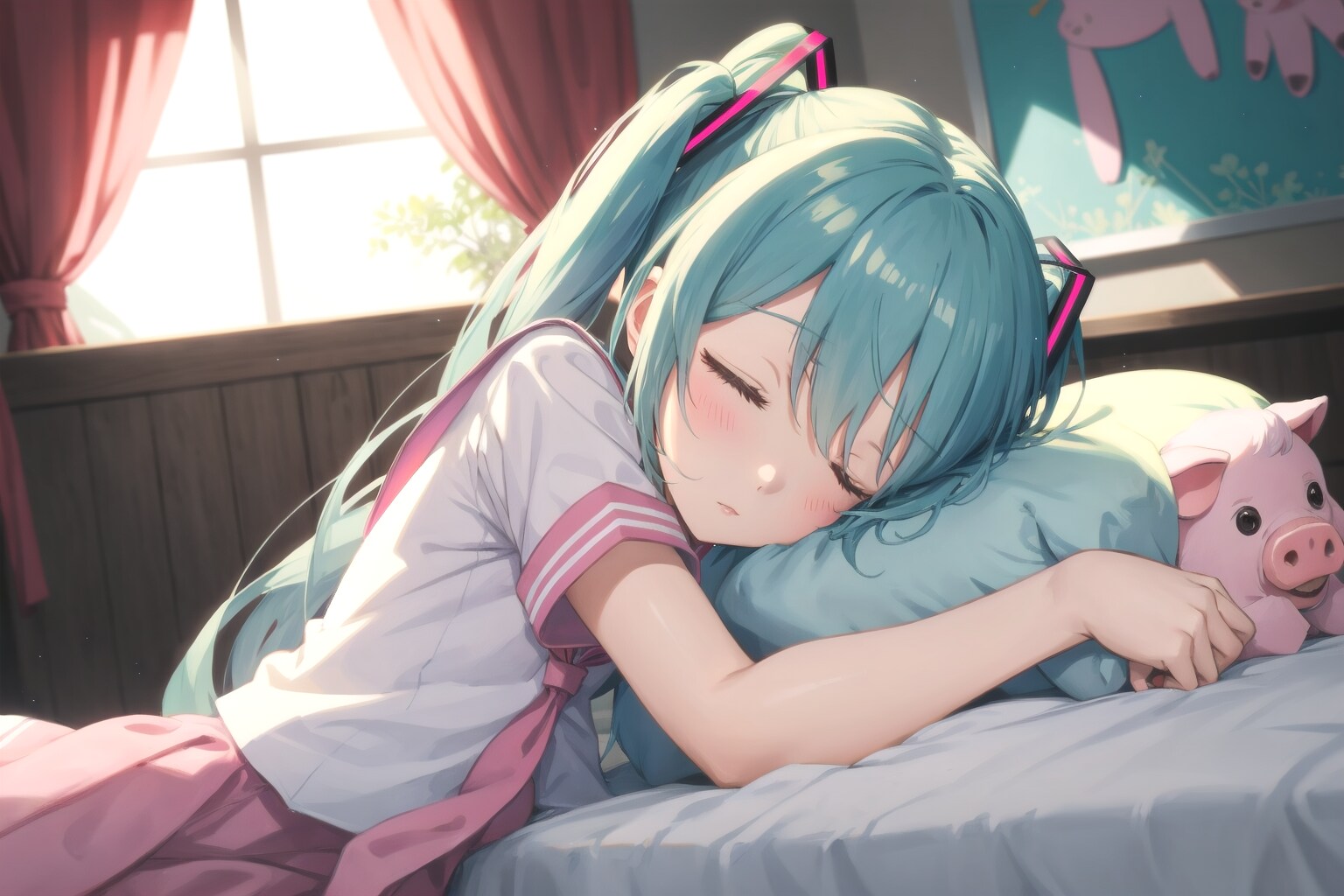 ミクさん昼寝中