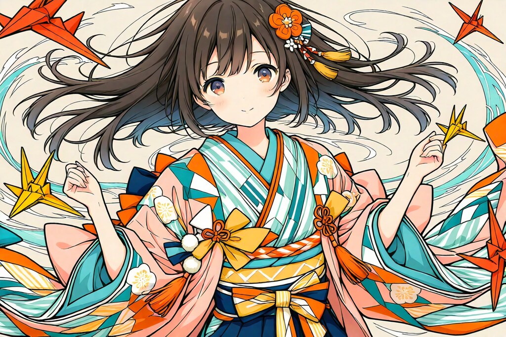 折鶴舞う、彩りの刻