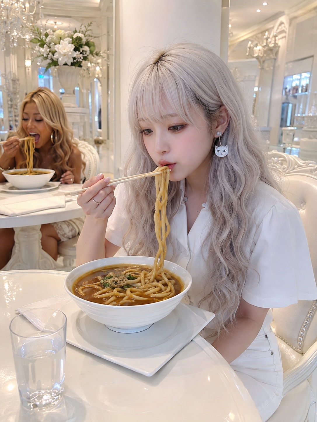 緊張感の有るカレーうどんさん