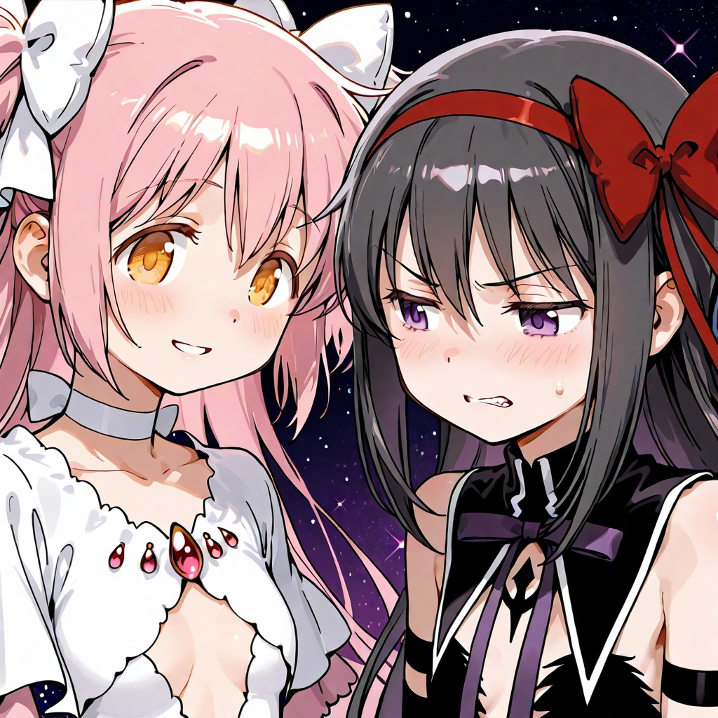 アルティメットまどか＆悪魔ほむら | の人気AIイラスト・グラビア