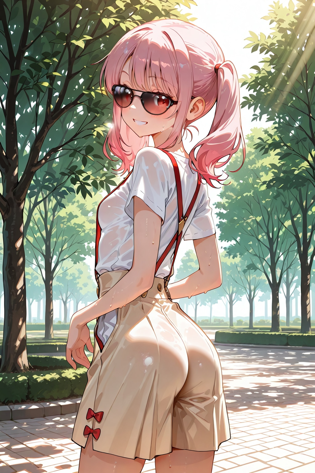 公園で私服編、後ろから