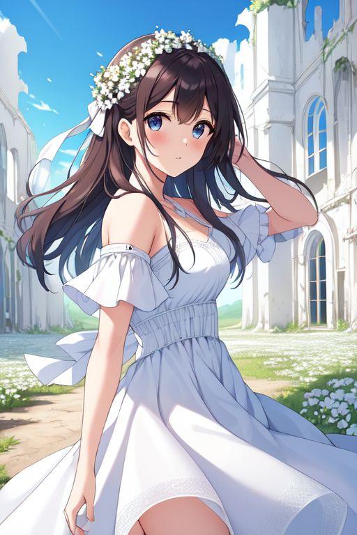 遺跡と少女