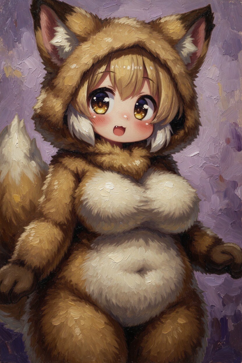 きつね着ぐるみな女の子
