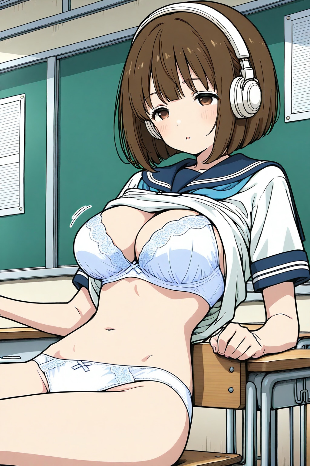 ボブ子ちゃん、脱衣