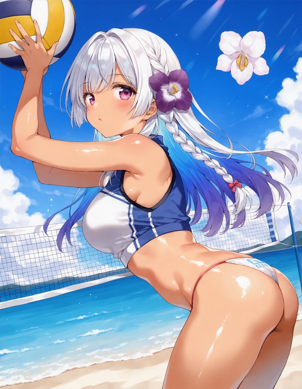 えちえちビーチバレーユニフォーム～前かがみ編～