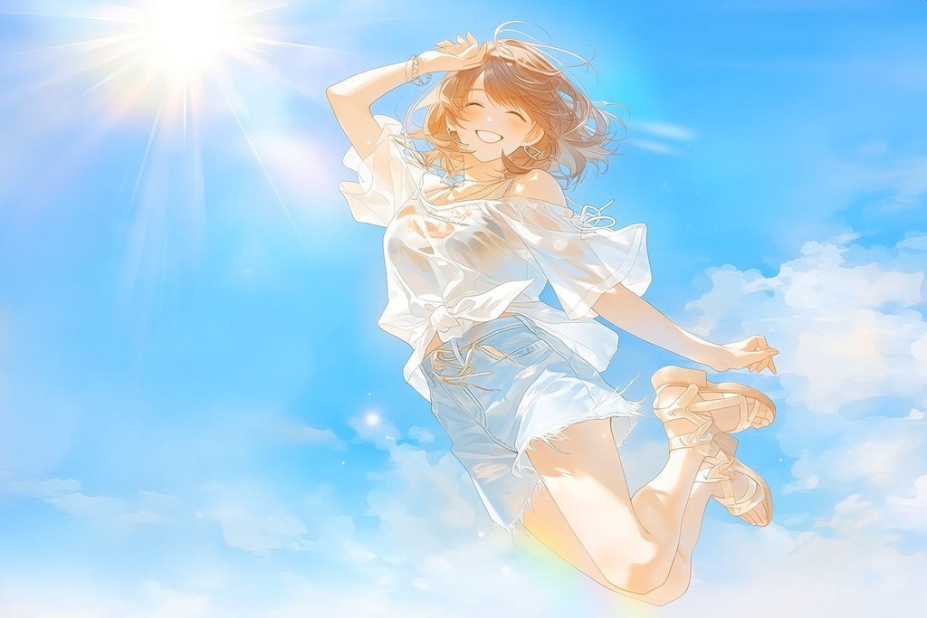 夏にジャンプ！