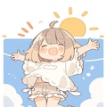 夏にジャンプ！ 2枚目