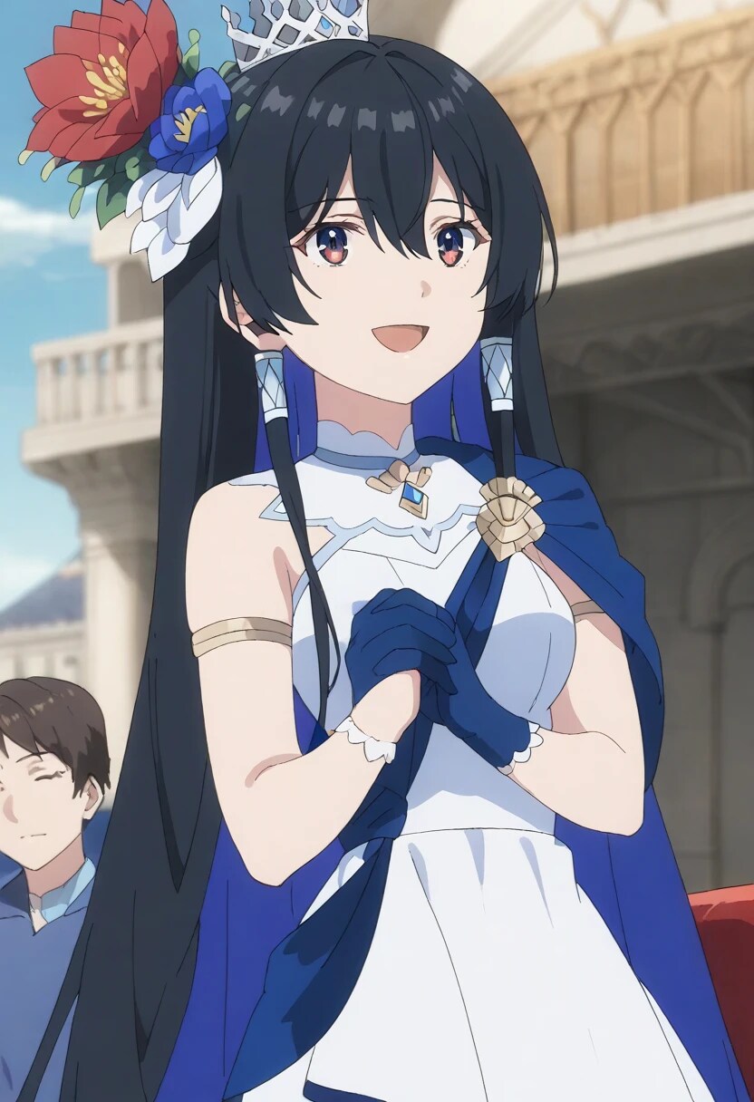 黒髪ロングでドレスの少女４ | の人気AIイラスト・グラビア