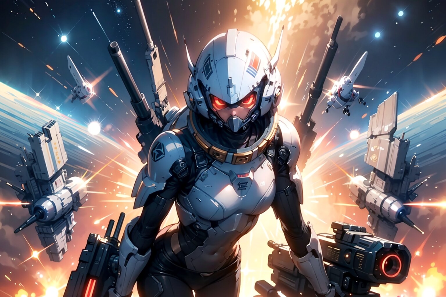 謎のSF戦士 | の人気AIイラスト・グラビア