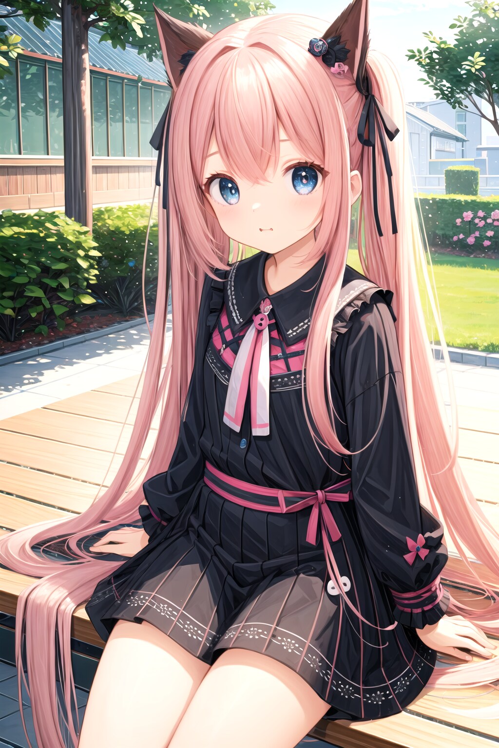 ピンク髪の女の子