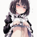 お仕事の過酷さを思うメイドさん 4枚目
