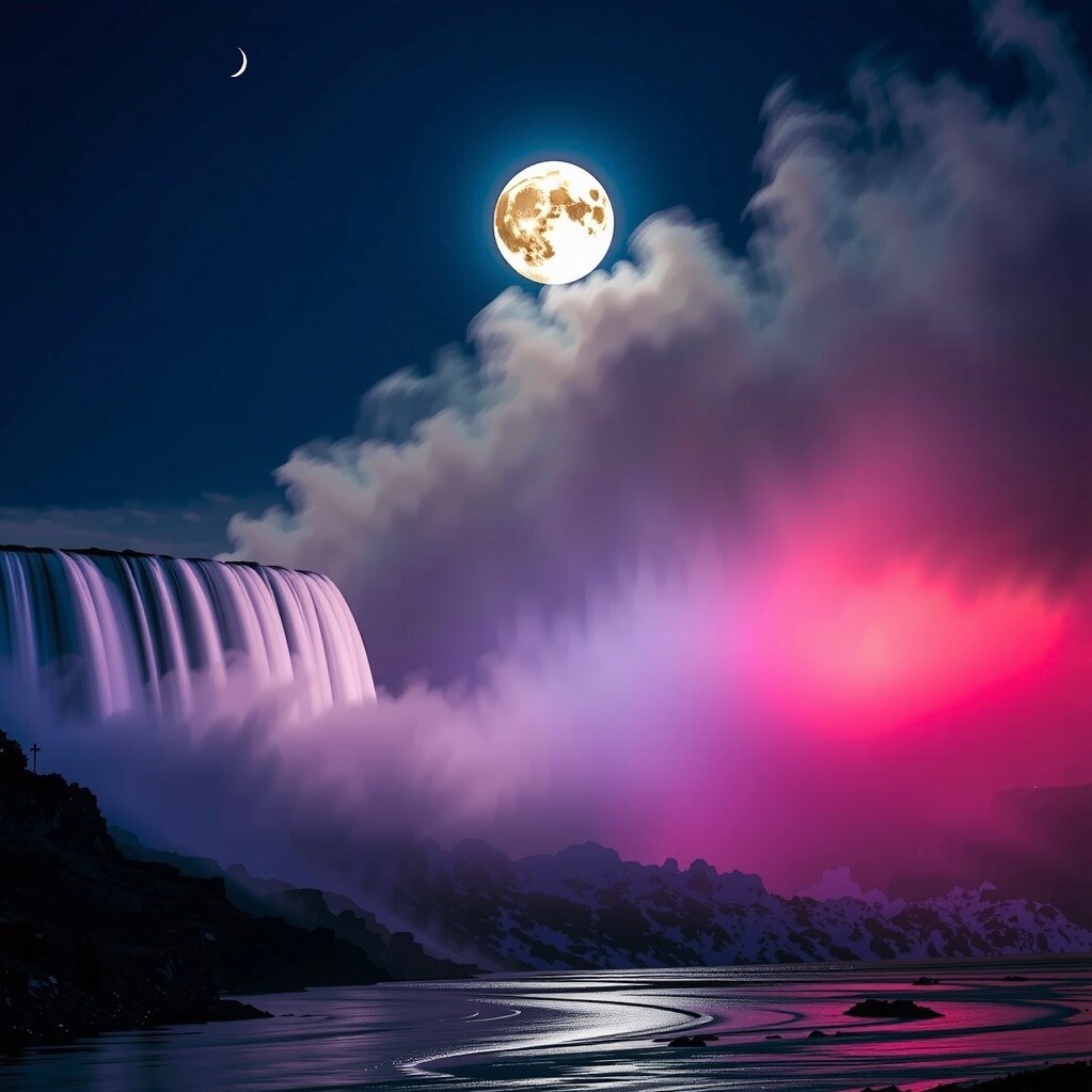 滝 | の人気AIイラスト・グラビア