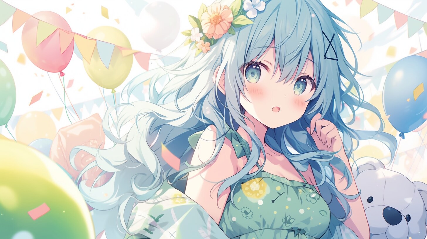風船舞う花冠の祝福 | の人気AIイラスト・グラビア