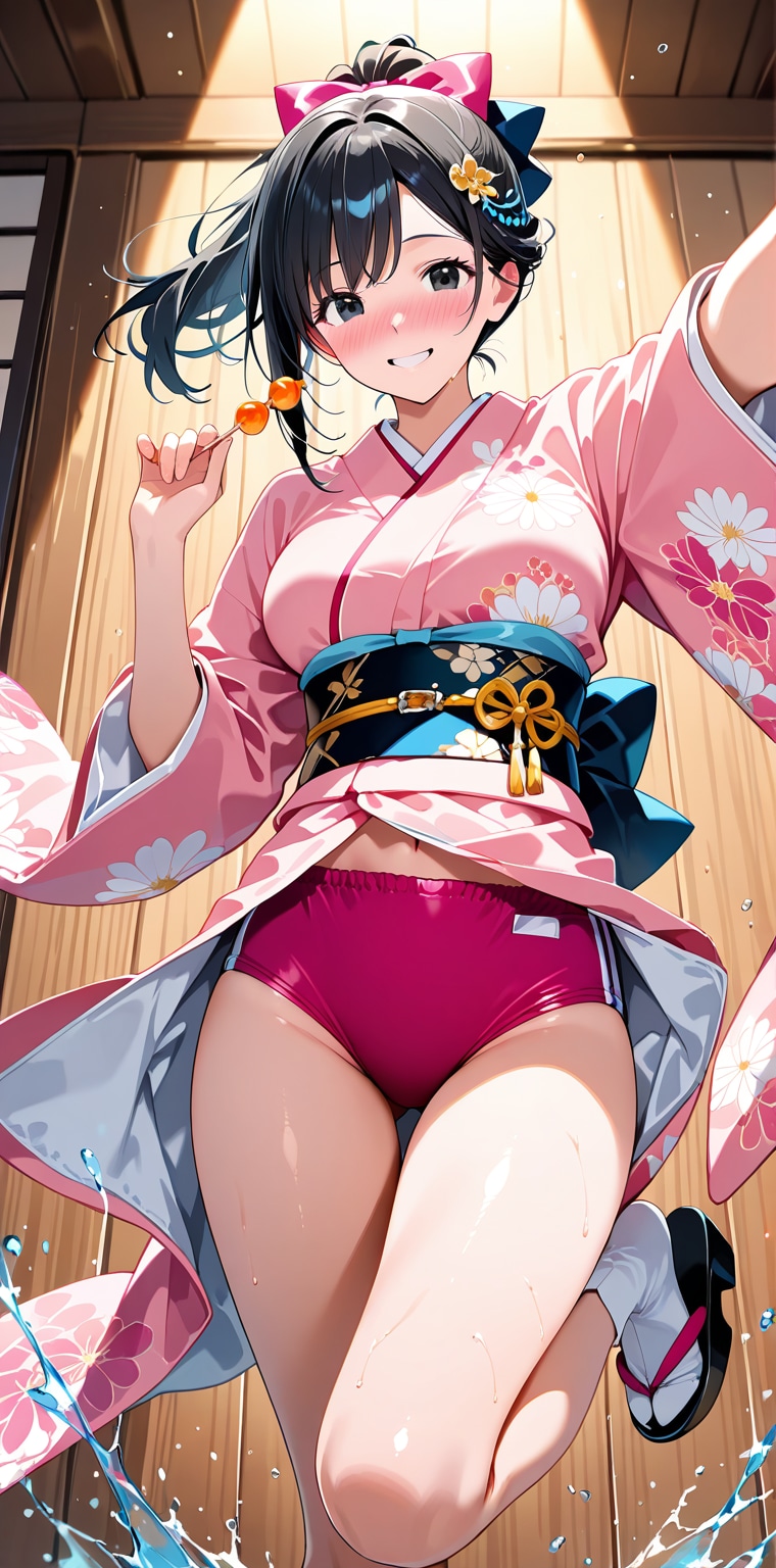 着物がキュートなお姉さん♡　ブルマver.
