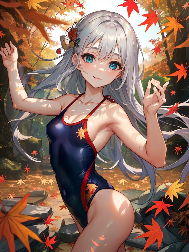 もみじとスク水似合いますか？