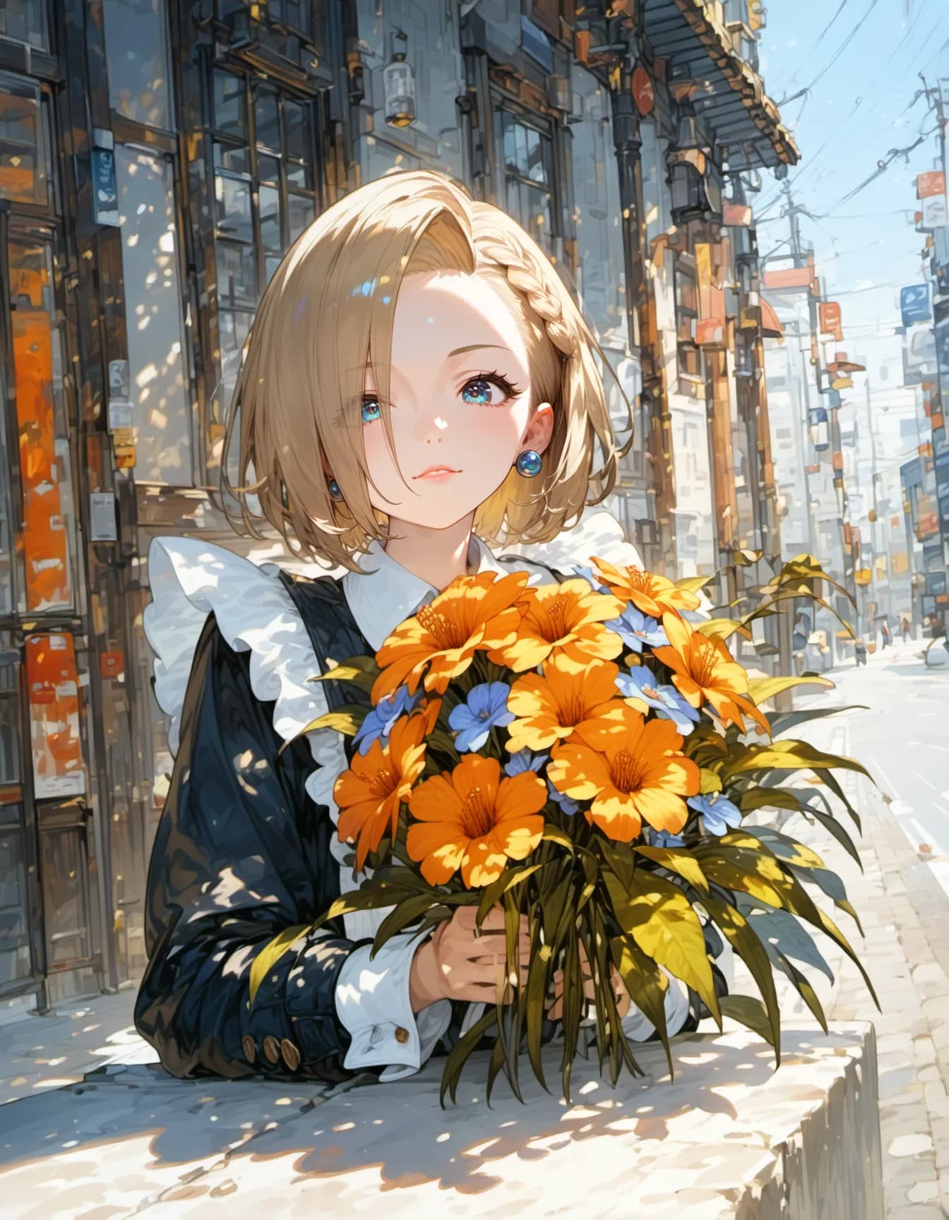 Carrying Color Through Quiet Streets | の人気AIイラスト・グラビア