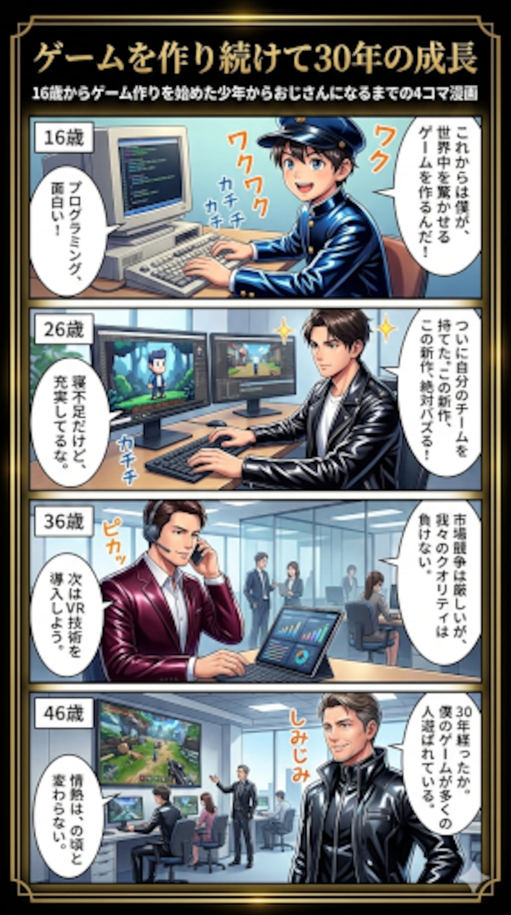 ゲームを作り続けて30年の成長