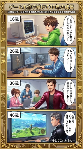 ゲームを作り続けて30年の成長 | の人気AIイラスト・グラビア