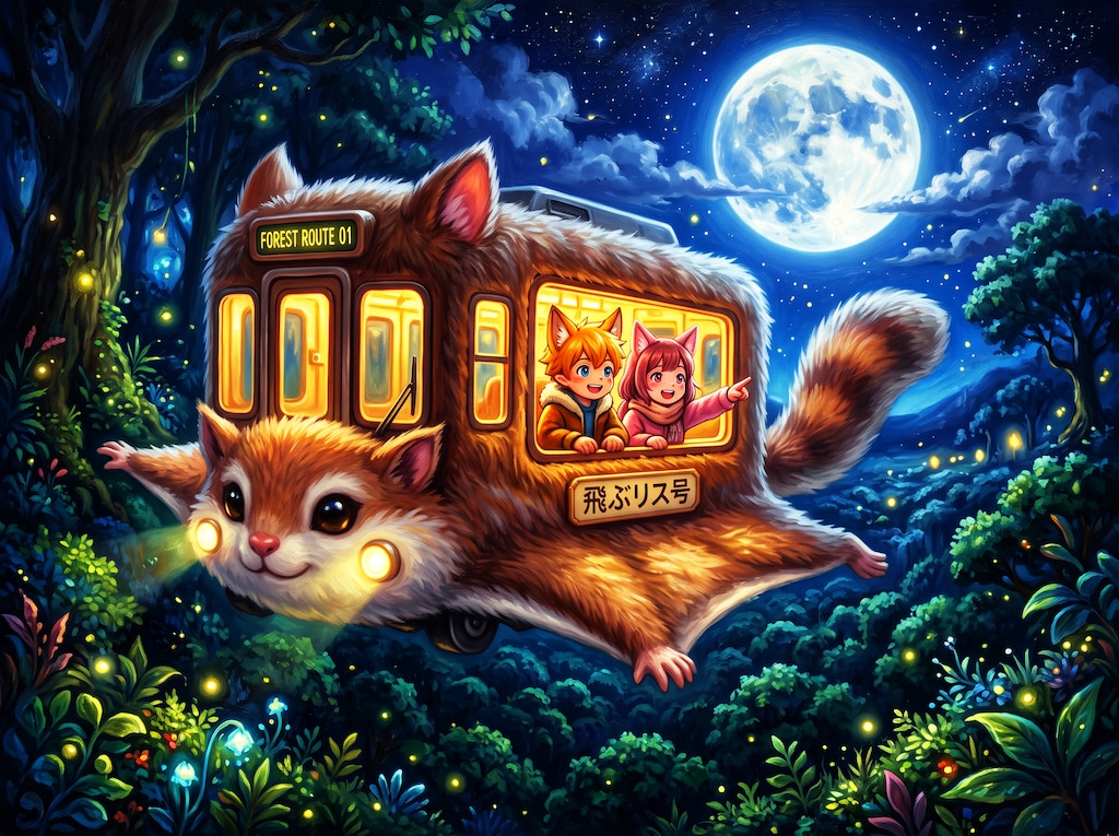 ムササビ遊覧飛行