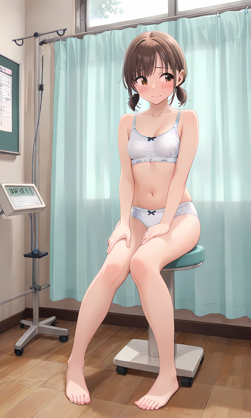 「次の人、ここに座って」…座らせてから、しばらくジロジロと見て焦らす