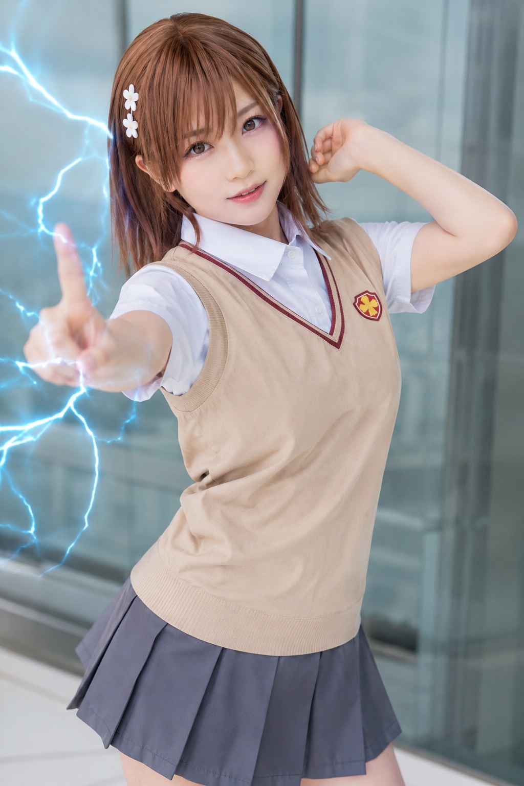 とある科学の超電磁砲T 御坂美琴のコスプレ