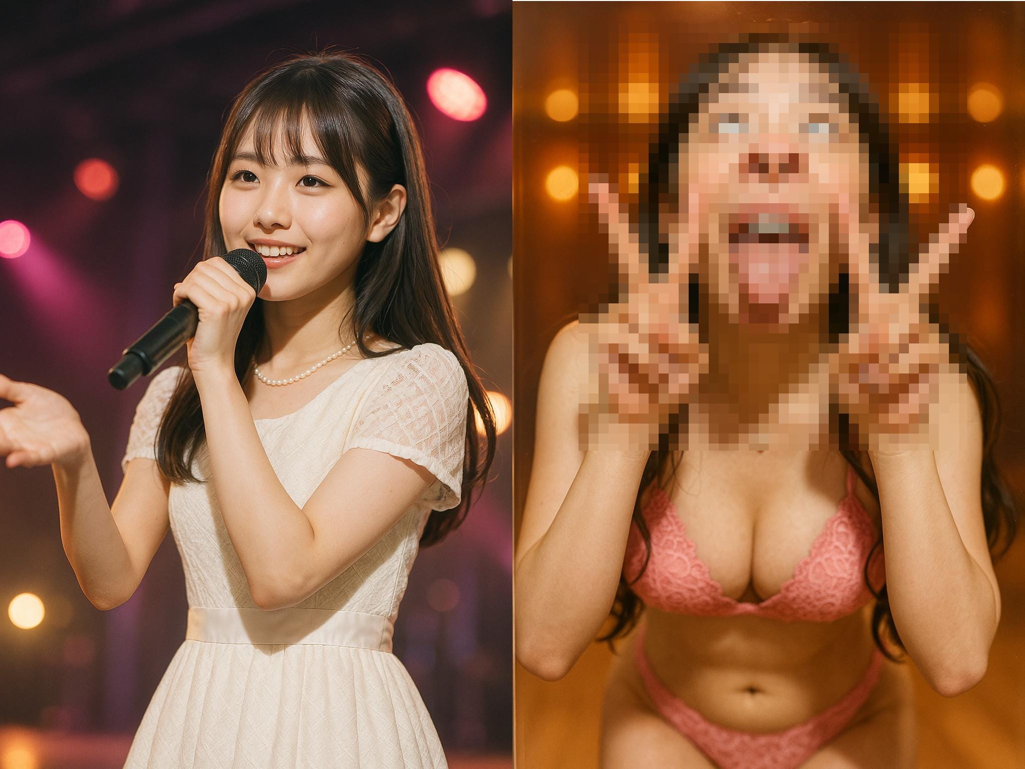 アイドルの女の子を変態化