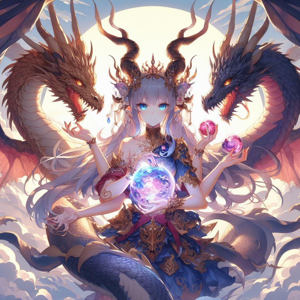 神と双龍と