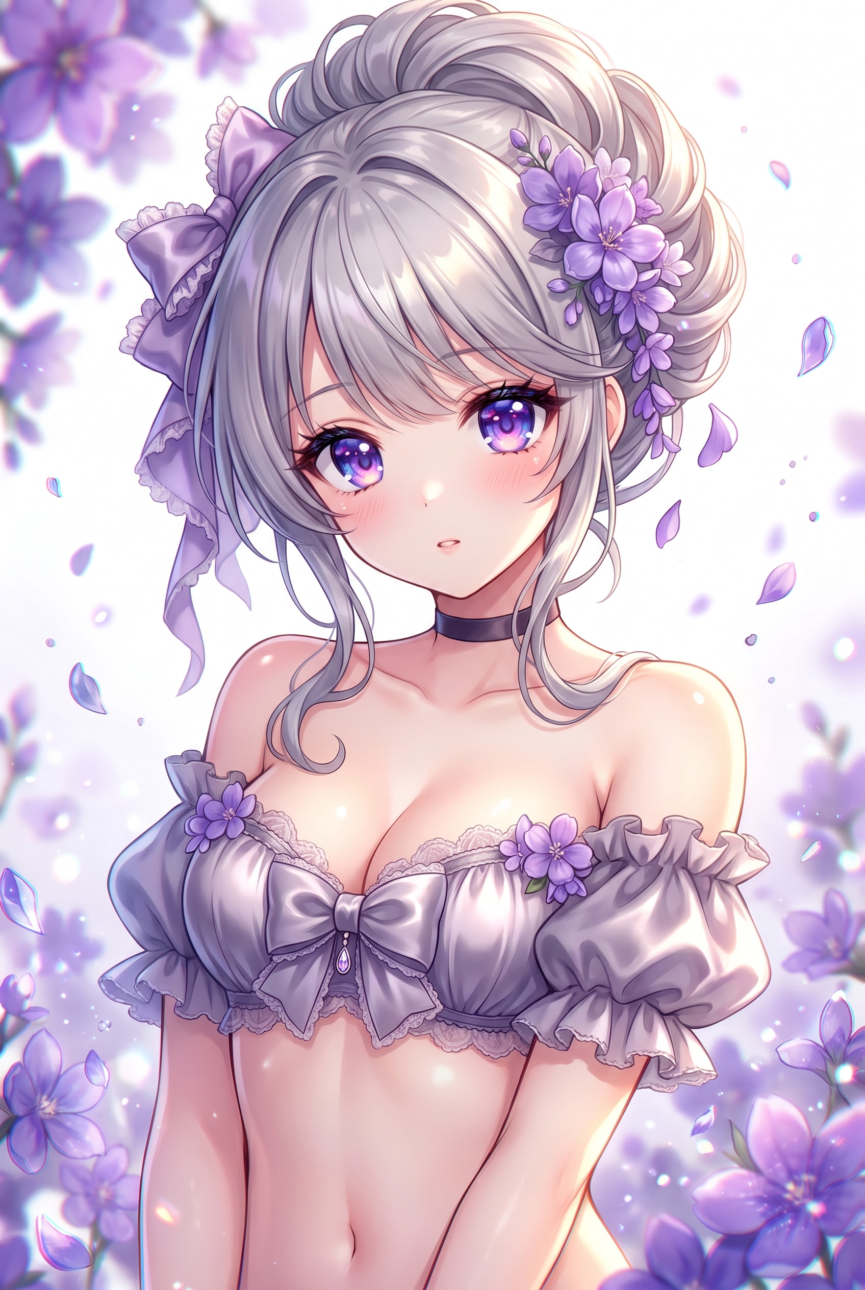 紫花幽艶の微光