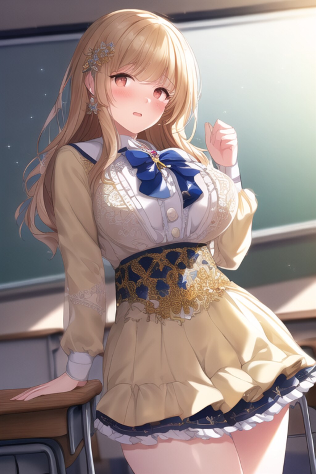 【乳】013：アイドル衣装＋学生服③