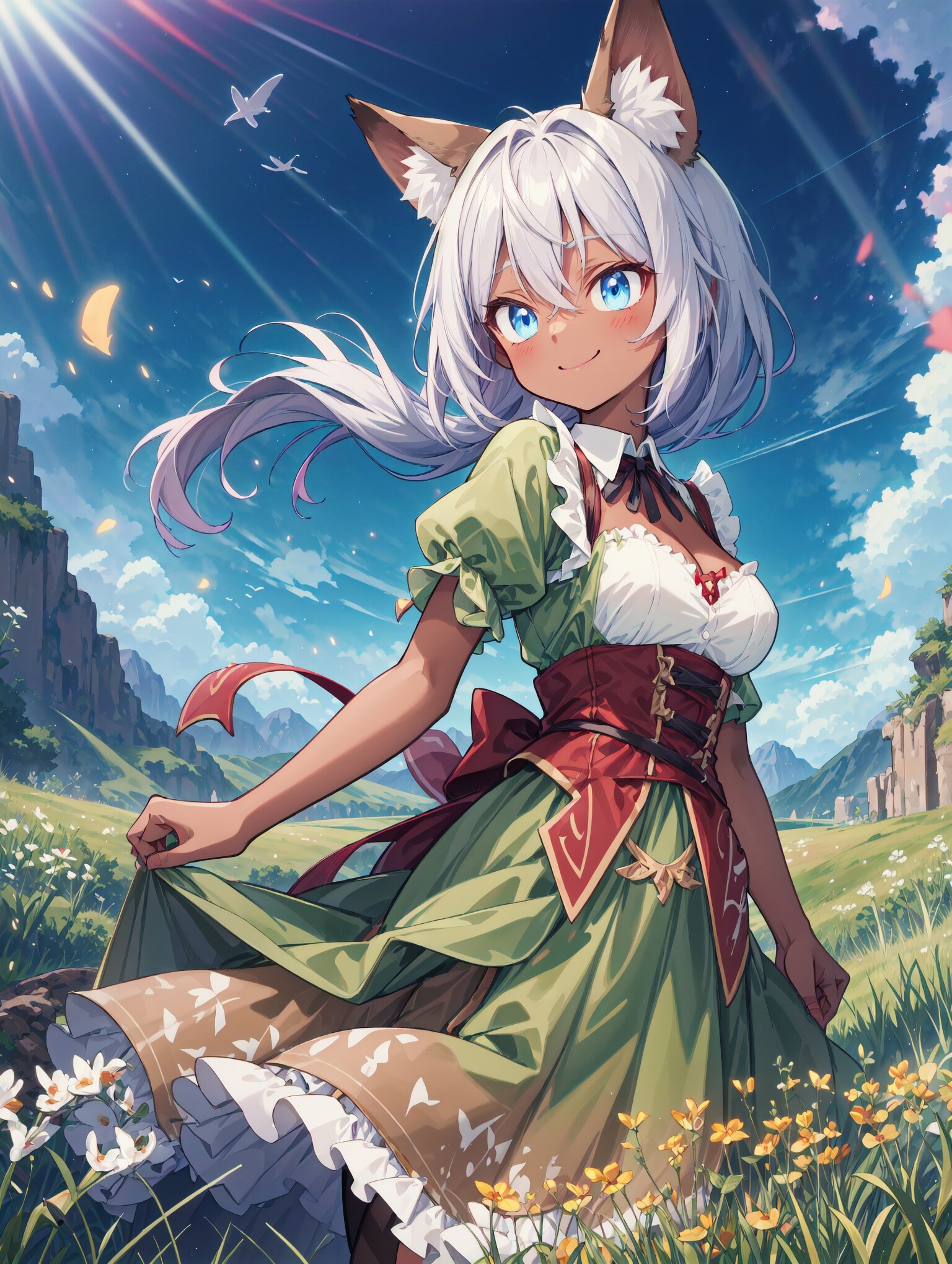 ディアンドル狐娘 | の人気AIイラスト・グラビア